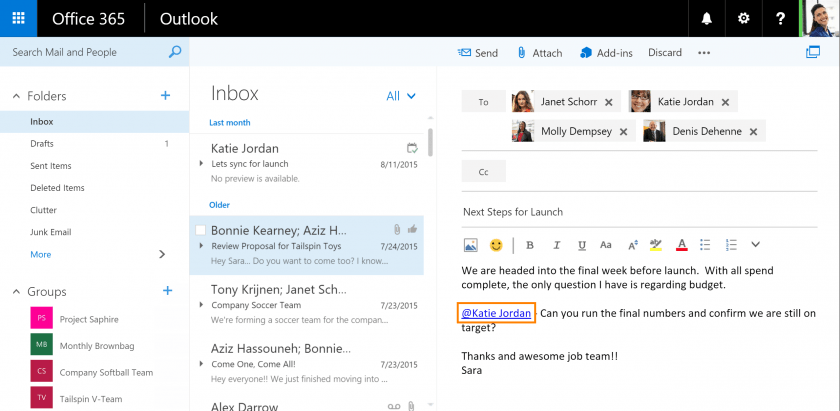 Microsoft Brings MENTIONS & LIKES on Outlook