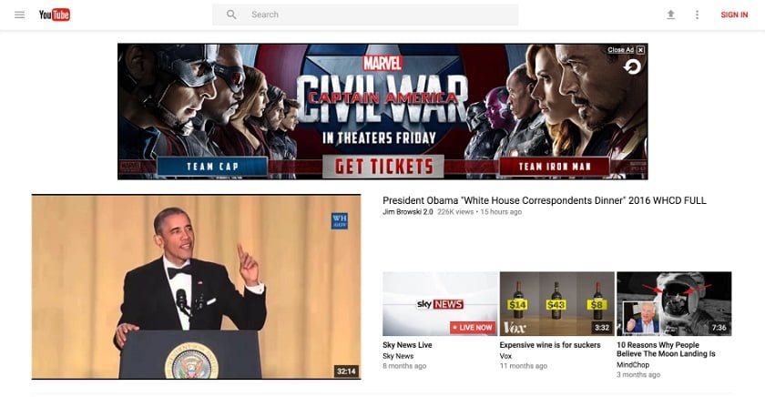 YouTube's makeover