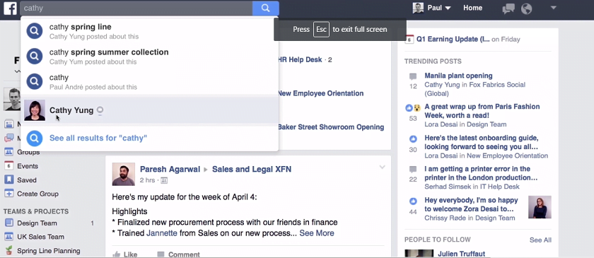 Facebook workplace 