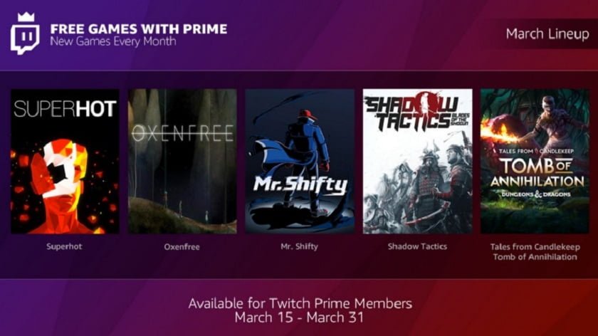 Twitch Amazon Free Games