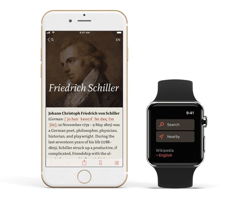 iWatch apps 2018 V for Wikipedia