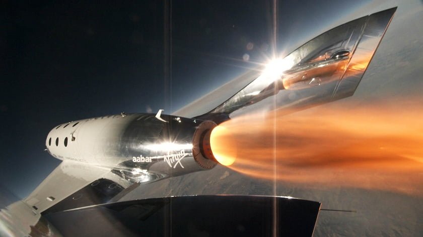 VSS Unity First Powered Flight, April 5, 2018