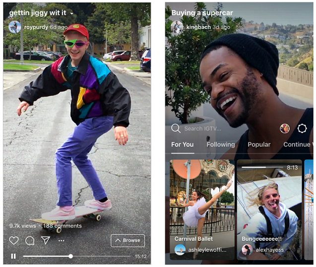 IGTV Instagram standalone app