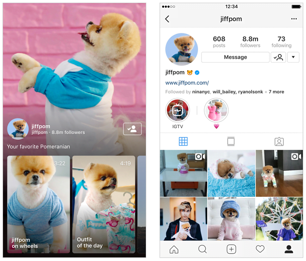 new IGTV Instagram standlone app