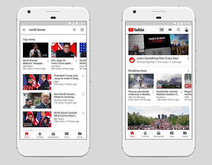 YouTube new Fake news
