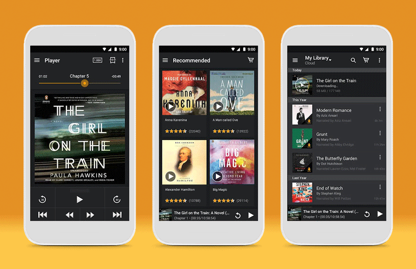 Audible keep track of books