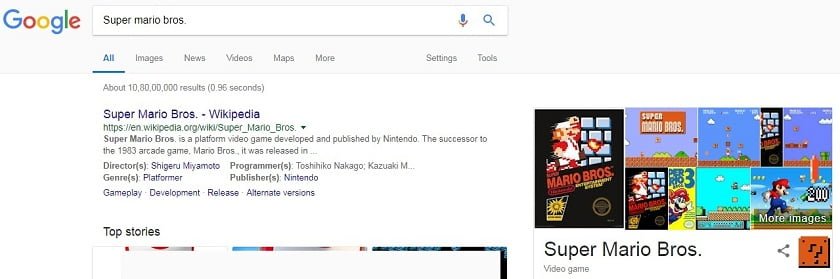 Top Google trick Super Mario Bros. 2