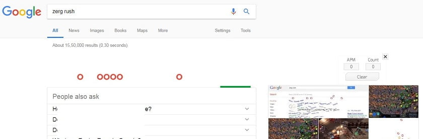 Top Google trick Zerg Rush
