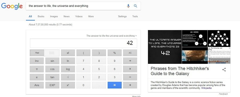Top Google tricks Universe
