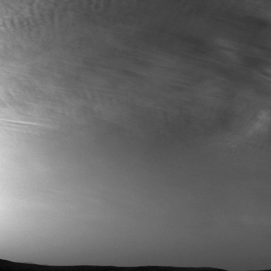 NASA Mars Clouds Curiosity Rover