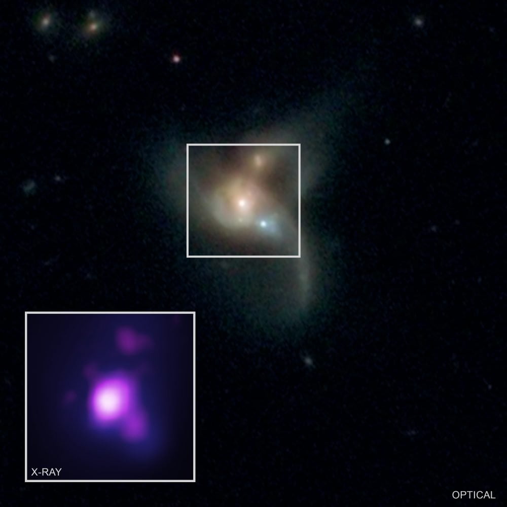 three super massive black holes