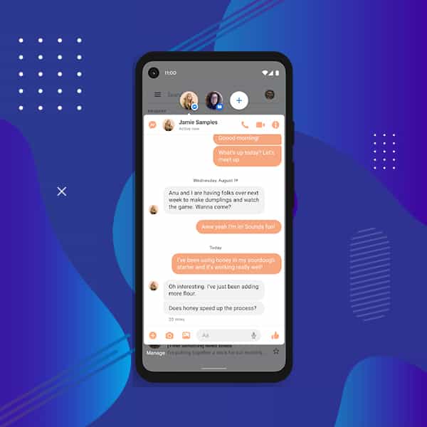 Android 11, Android 11 release date, Android 11 features, Chat bubble, Bubble chat, Android chat bubble listview, Chat bubbles for android, Android chat bubble