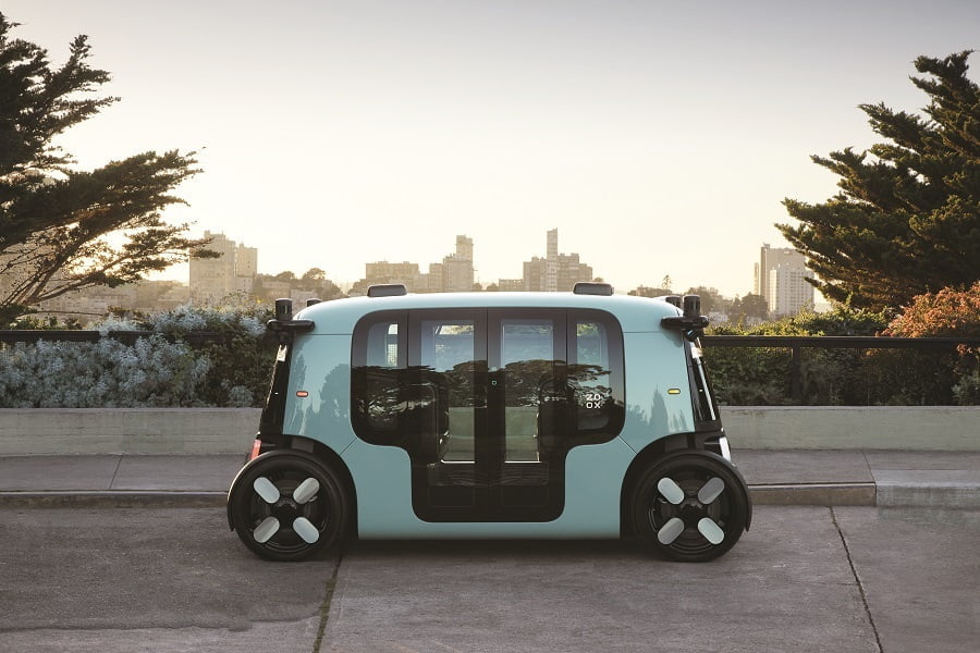 Zoox Amazon electric robotaxi fully autonomous