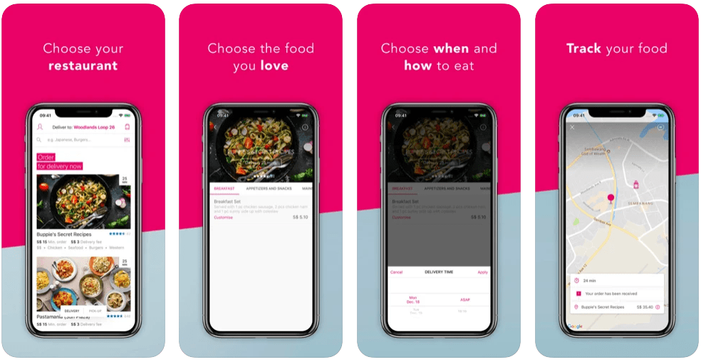 Top and Fast food delivery apps