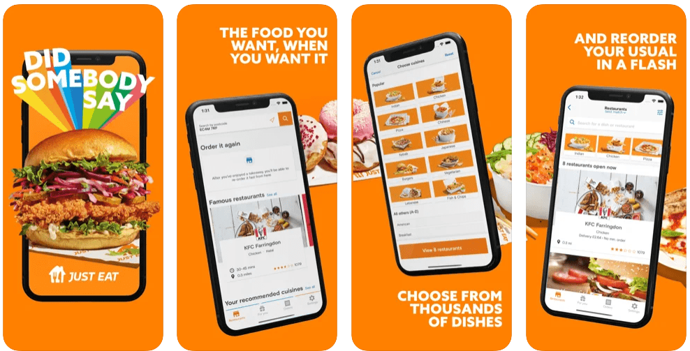 Top and Fast food delivery apps