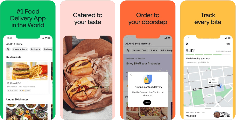 Top and Fast food delivery apps