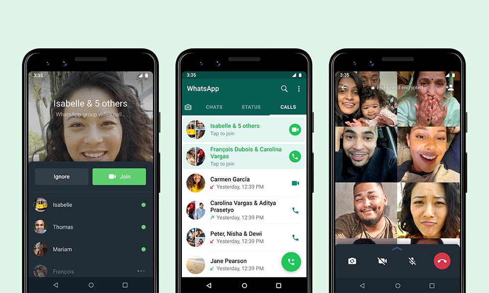 whatsapp video call