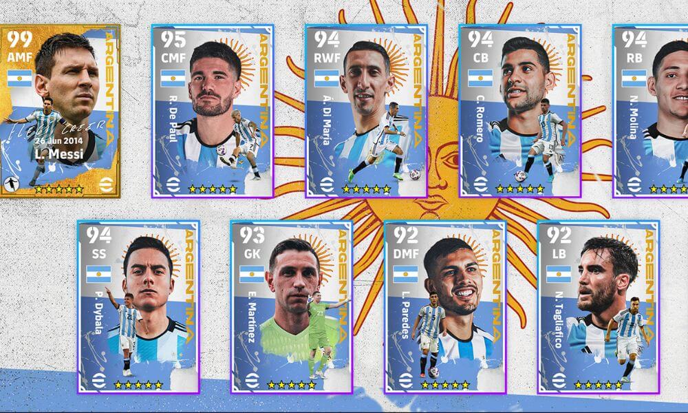 eFootball 23 Messi Cards