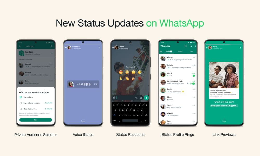 New WhatsApp Status Update