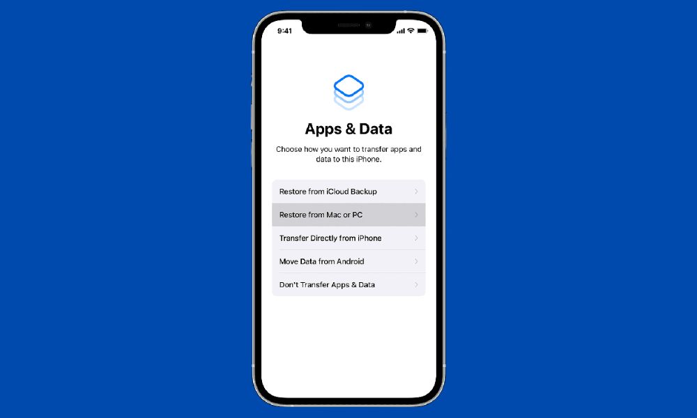 how to transfer data from iphone to iphone