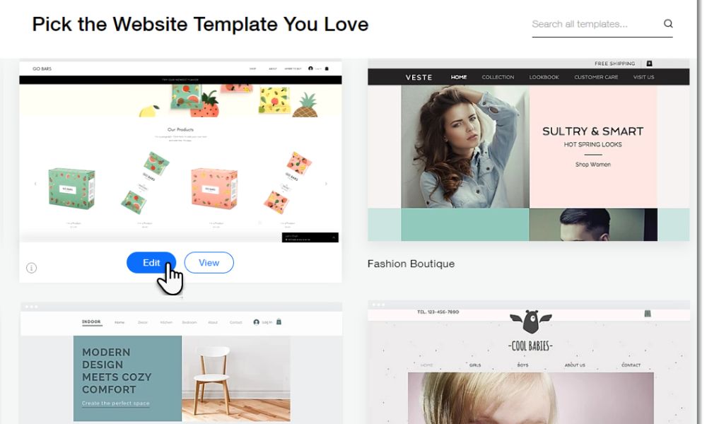 create a website