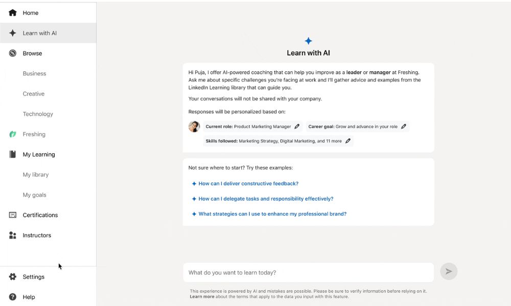 Learn with AI