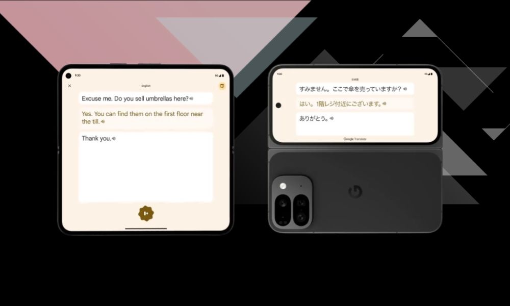 Google Pixel 9 Fold display
