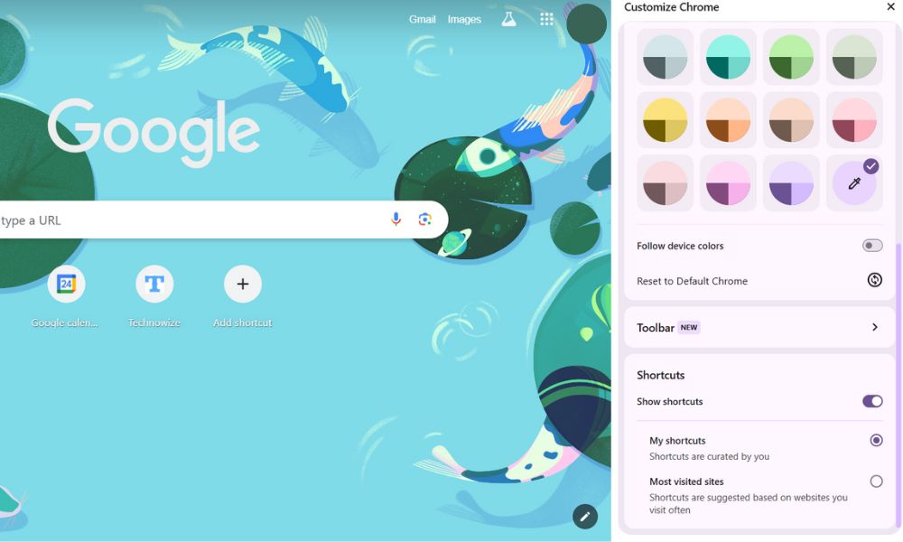 How to customize Chrome start page